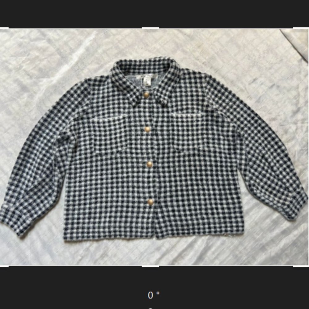 Max Studio NWT black and white pocket jacket L